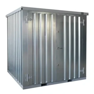 Verzinkter Lagercontainer 2x2 mit Doppelflügeltür