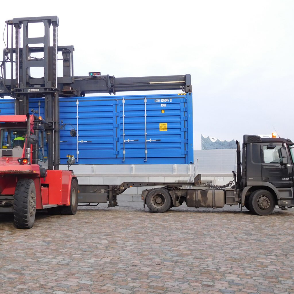 container lieferung logistik