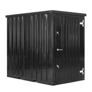 Kleiner Lagercontainer 1,5x2,2 Schwarz RAL 9005