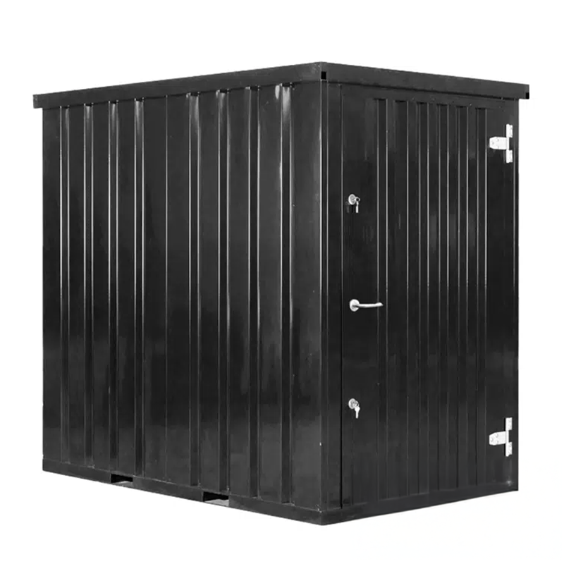 Kleiner Lagercontainer 1,5x2,2 Schwarz RAL 9005